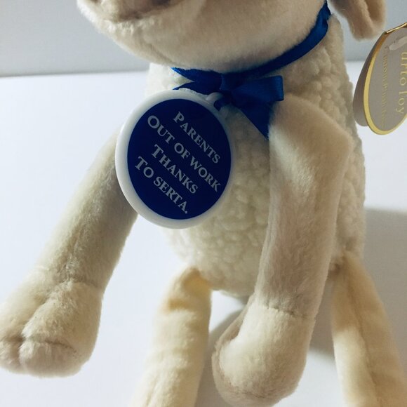 Serta Counting Sheep 3/8 Plush Stuffie Stuffed Animal Curto Toy 2000 Tag - Picture 14 of 16